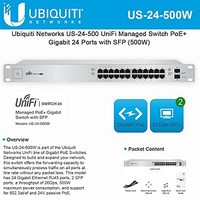 [해외] Ubiquiti UniFi Switch - 24 Ports - Manageable - 24 x POE+ - 2 x Expansion Slots - 10/100/1000Base-T, 1000Base-X - Rack-mountable - US-24-500W