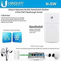 [해외] NanoSwitch N-SW Outdoor 4-Port PoE Passthrough Switch