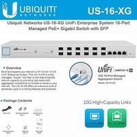[해외] Ubiquiti US-16-XG UniFi Enterprise 16-Port Managed PoE+ Gigabit Switch with