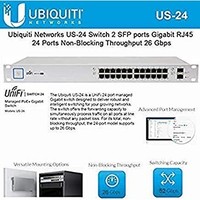 [해외] UniFi Switch 24 US-24 Managed Gigabit Switch with SFP 2 SFP Port RJ45 26 Gbps