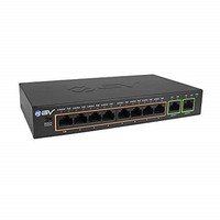 [해외] BV-Tech 10 Port PoE/PoE+ Switch (8 PoE+ Ports 2 Gigabit Ethernet Uplink) – 96W – 802.3af/at