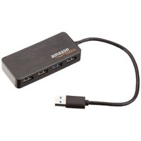 [해외] AmazonBasics 4 Port USB 3.0 Hub with 5V/2.5A power adapter