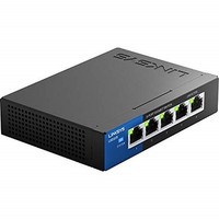 [해외] Linksys Business LGS105 5-Port Desktop Gigabit Ethernet Network Unmanaged Switch I Metal Enclosure