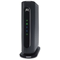 [해외] MOTOROLA 8x4 Cable Modem, Model MB7220, 343 Mbps DOCSIS 3.0, Certified by Comcast XFINITY, Time Warner Cable, Cox, BrightHouse, and More (No Wireless)