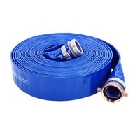 [해외] Abbott Rubber PVC Discharge Hose Assembly, Blue, 2 Male X Female NPSM, 65 psi Max Pressure, 50 Length, 2 ID