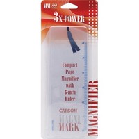 [해외] Carson MagniMark Fresnel 3X Power Page Magnifiers with 6-Inch Ruler (MM-22, MM-22MU)
