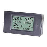 [해외] HiLetgo DC 6.5-100V 0-20A LCD Display Digital Ammeter Voltmeter Multimeter Current Voltage Power Energy Battery Monitor Amperage Meter Gauge with Built-in Shunt