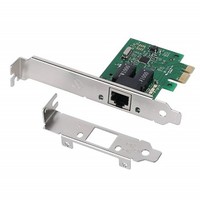 [해외] QNINE Gigabit Ethernet Card PCI-e, 10/100/1000 Mbps PCIe Netwrok Card with Low Profile Bracket, PCI-e X1 RJ45 LAN Card for PC, Support Windows XP / 7/8 / 10