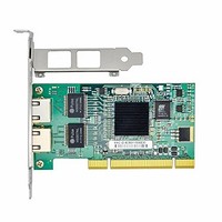 [해외] Jeirdus with Intel Chipset 82546 Dual Port Gigabit 8492MT PCI Server Network Card 1000M RJ45 NIC Ethernet Desktop Adapter