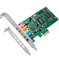 [해외] QNINE PCIe Sound Card for PC Windows 10, PCI Express Desktop Sound Adapter with Low Profile Bracket, 3D Stereo PCI-e Audio Card, VIA 1723 Chip 32/64 Bit Sound Card for Windows XP /