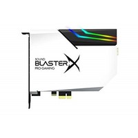 [해외] Sound BlasterX AE-5 Hi-Resolution PCIe Gaming Sound Card and DAC with RGB Aurora Lighting System (Option 1: White with 4 LED Strips)
