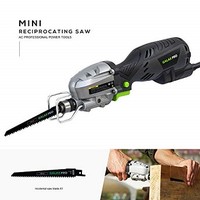 [해외] Reciprocating Saw, GALAX PRO Compact Saber Saw 5 Amp Mini Reciprocating Saw Extra Long 6.6ft Cable, Max. Cutting Capacity 4½; ½ Stroke Length; 3000 Strokes per Minute - For Wood Cu
