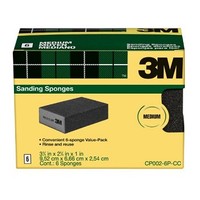 [해외] 3M Sanding Sponge, Medium Grit, 6-Pack