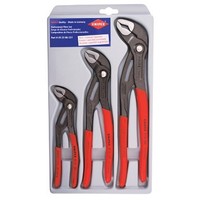 [해외] KNIPEX Tools 00 20 06 US1, Cobra Pliers 7, 10, and 12-Inch Set, 3-Piece