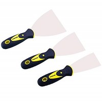 [해외] MSKEI Drywall Taping Knife Set, 3 Pack Putty Knives Stiff Steel Metal Drywall Scraper Set (234)