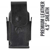 [해외] LEATHERMAN - Premium Leather Sheath with Pockets for Multitools, Fits 4.5 Tools - Black