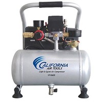 [해외] California Air Tools CAT-1P1060S Light and Quiet Portable Air Compressor, Silver