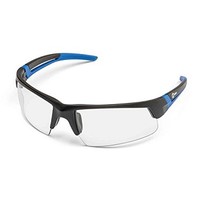 [해외] Miller 272190 Spark Safety Glasses Clear Lens/Black Blue Frame