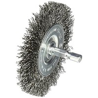 [해외] Forney 72735 Wire Wheel Brush, Coarse Crimped with 1/4-Inch Hex Shank, 3-Inch-by-.012-Inch