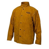 [해외] Lincoln Electric Brown Large Flame-Resistant Heavy Duty Leather Welding Jacket