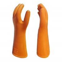 [해외] Electrical Insulated Lineman Rubber Gloves Class 2 Electrician High Voltage 20KV Safety Protective Work Gloves Insulating for Man Woman