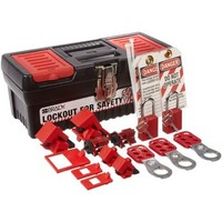 [해외] Brady Personal Breaker Lockout Tagout Electrical Safety Toolbox Kit - 105964